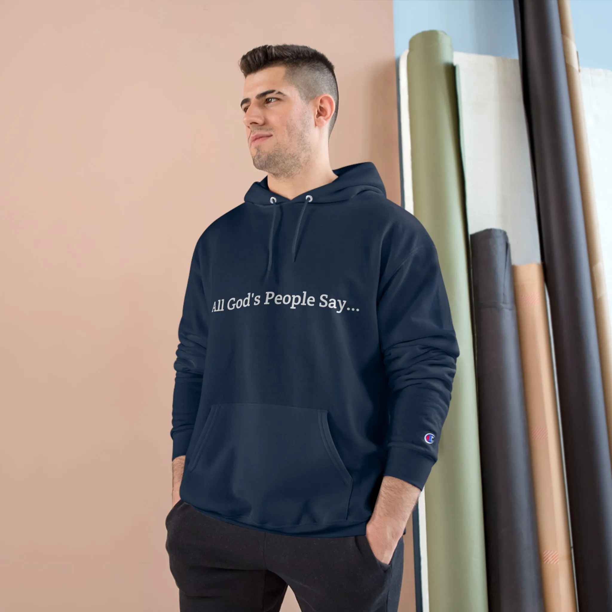 All God's People Say -Hoodie w/o front image