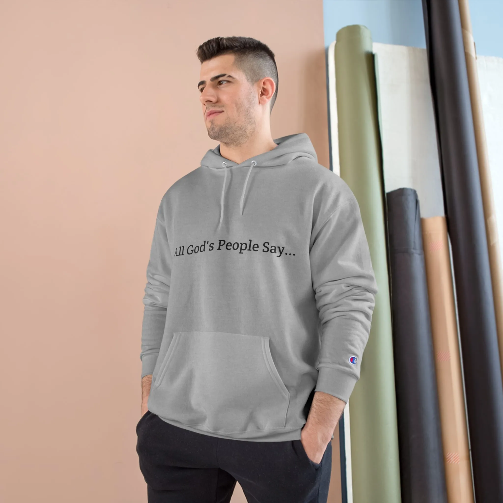 All God's People Say -Hoodie w/o front image