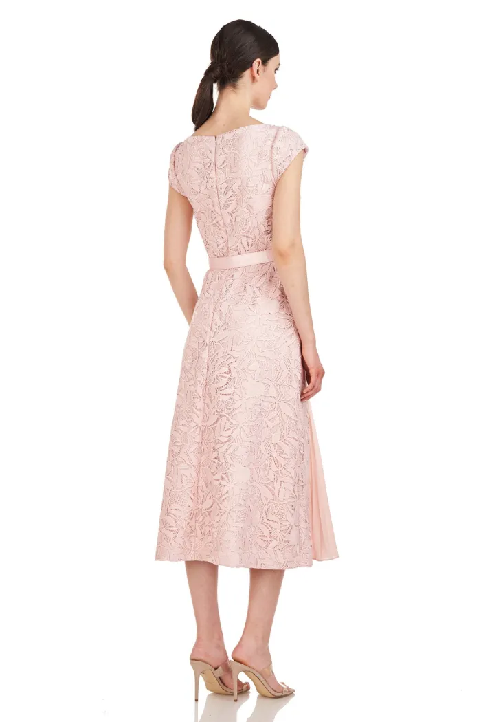 Angelina Lace Tea Length Dress