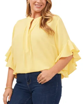 Aubrey Ruffle Sleeve Blouse | SUNBURST