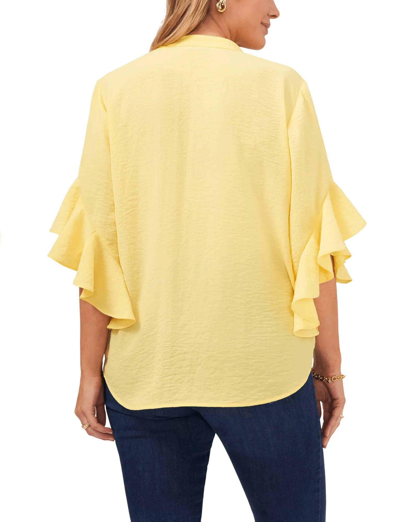 Aubrey Ruffle Sleeve Blouse | SUNBURST