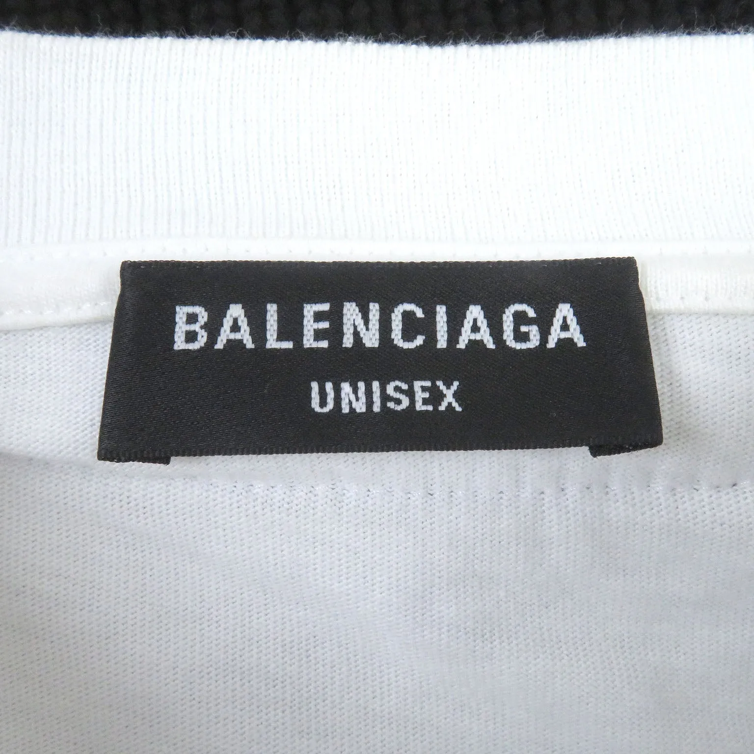 Balenciaga V-neck Cotton Knit Sweater Black L