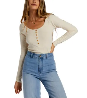 Billabong Womens Call Me Rib Knit Top