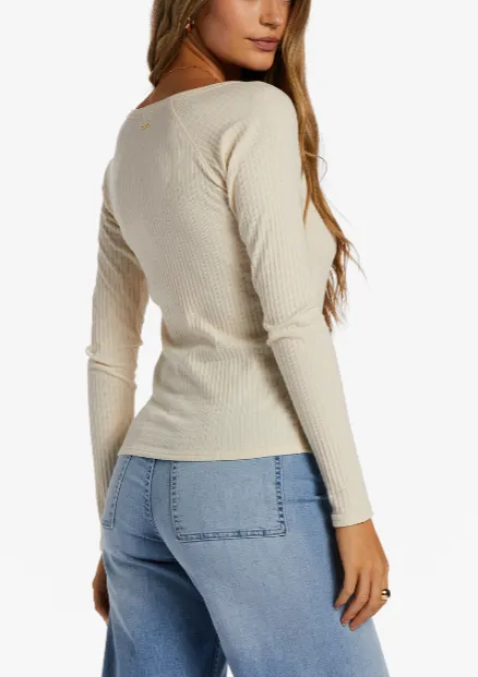 Billabong Womens Call Me Rib Knit Top