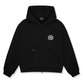 Broken Planet Sun Midnight Black Zip-Up Hoodie