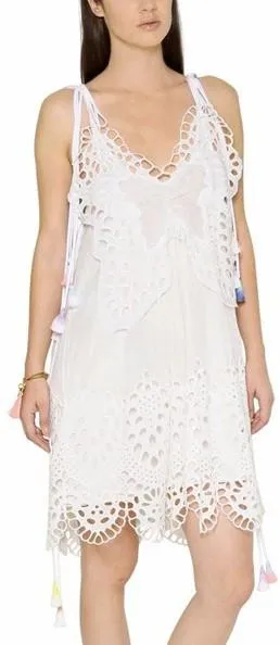 Butterfly Tulle Lace Dress in White