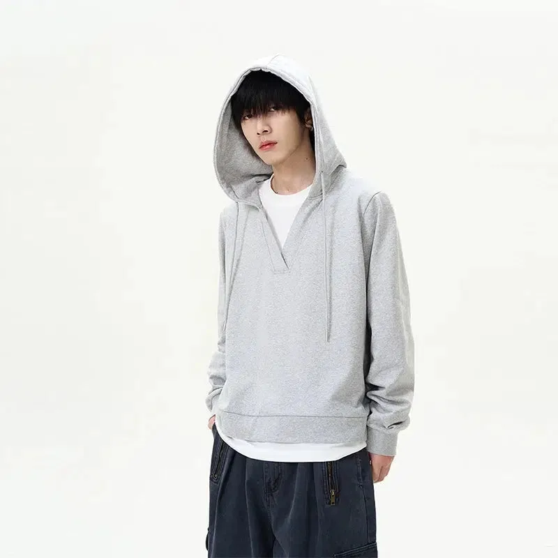 Casual V-Neck Hoodie