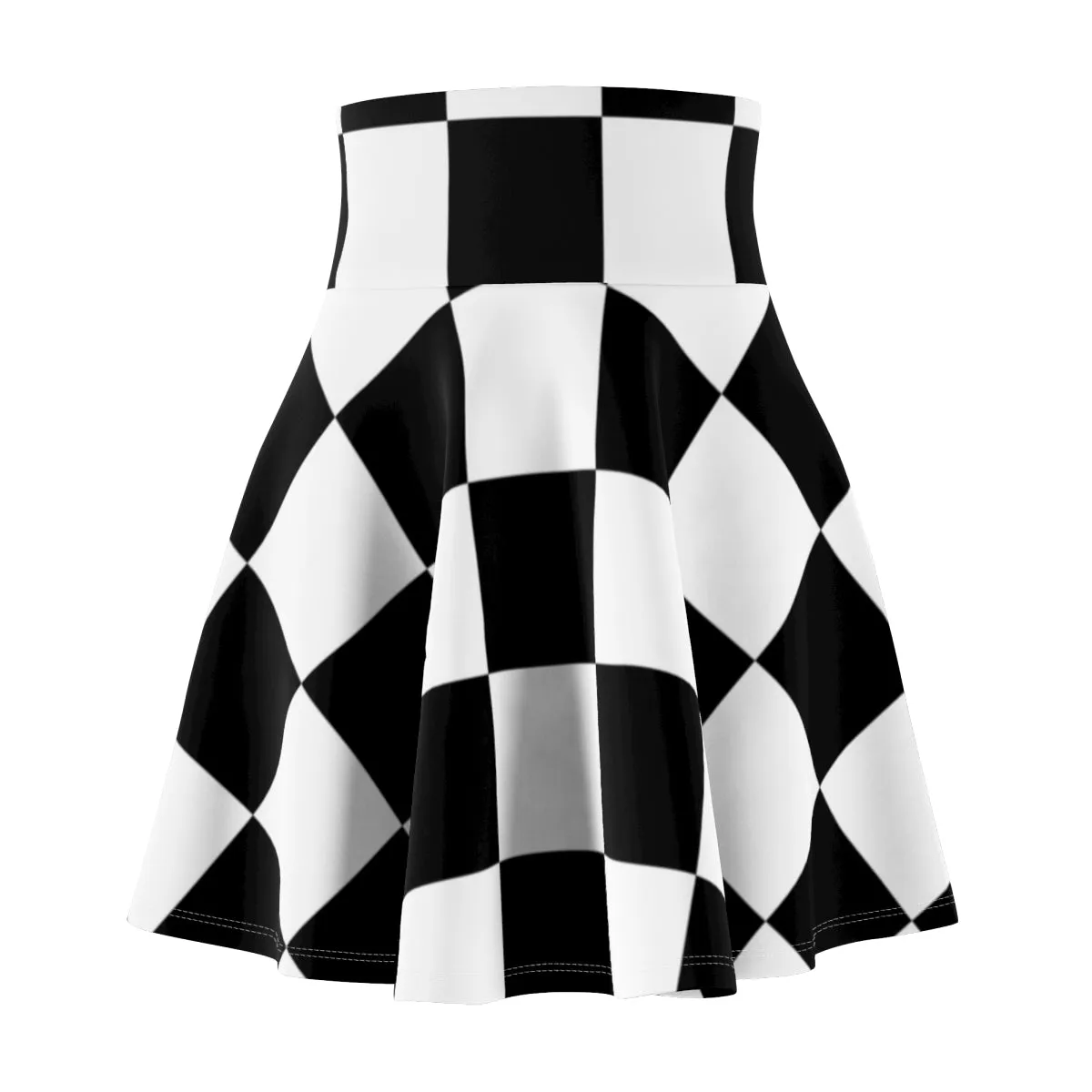 Checkered Women's Skater Skirt