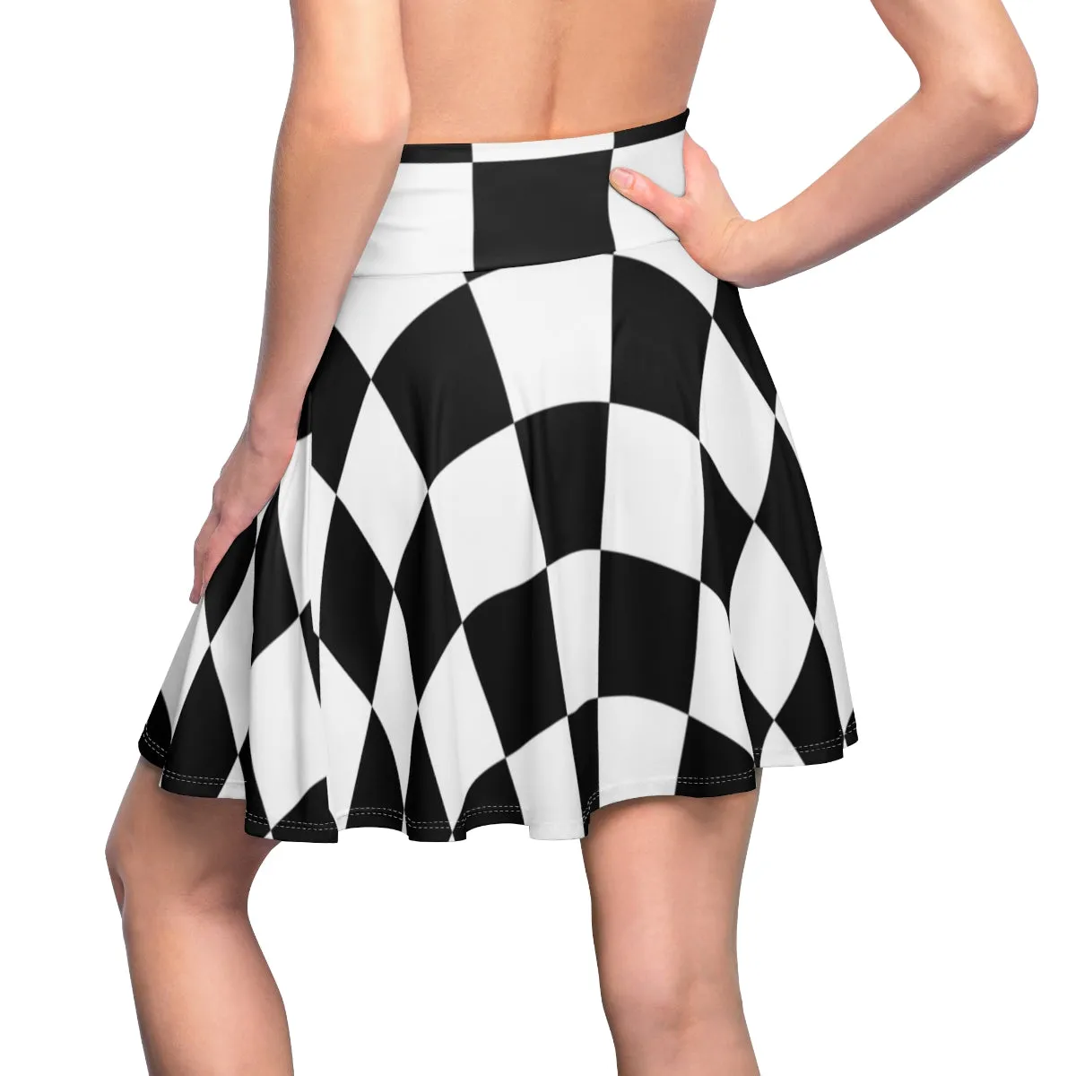 Checkered Women's Skater Skirt