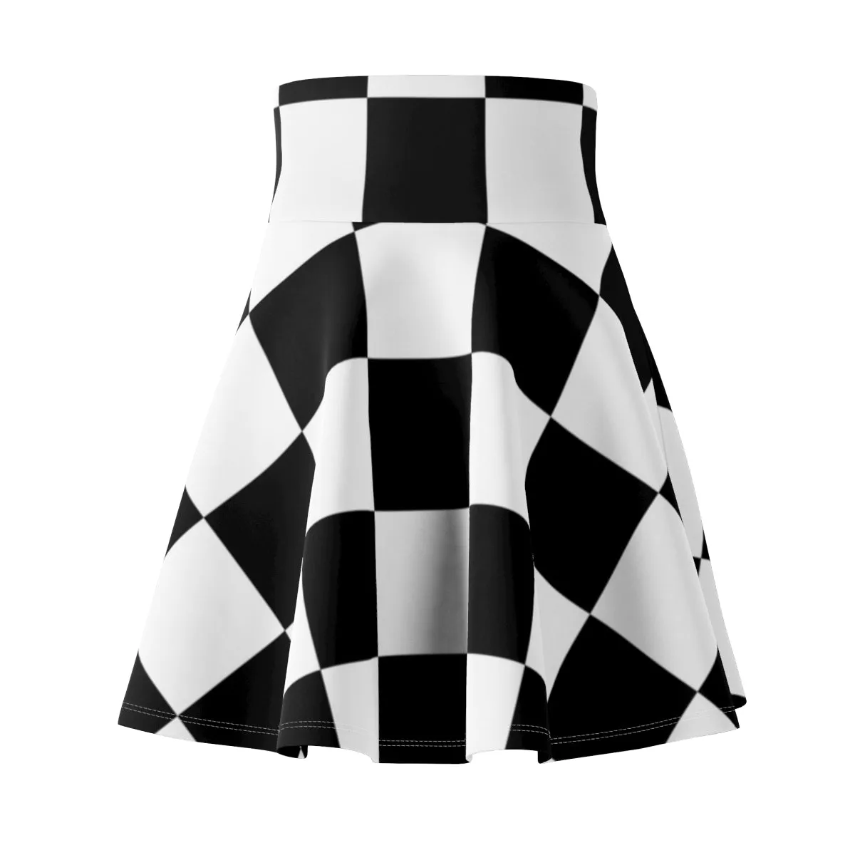 Checkered Women's Skater Skirt