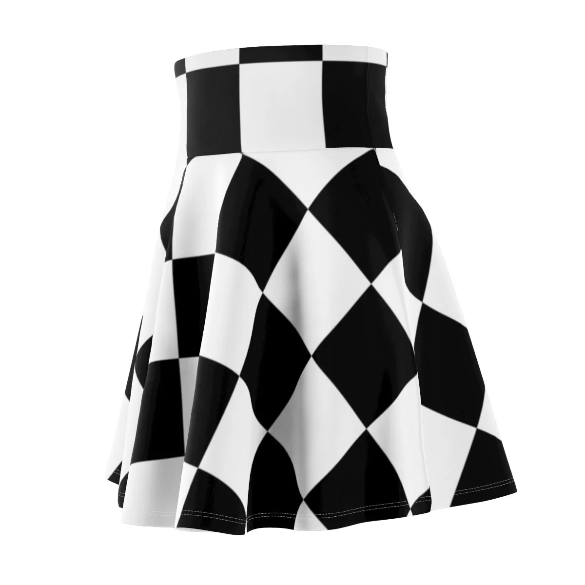 Checkered Women's Skater Skirt