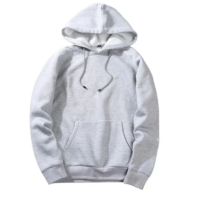 Fashion Hoodies Male Large Size Warm Fleece Coat