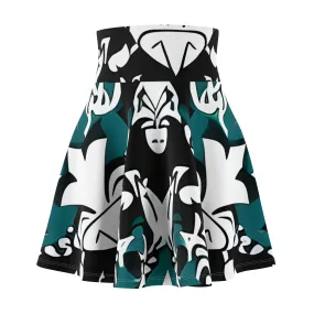 Floral Finesse: Shop the Chic Black and White Skater Skirt