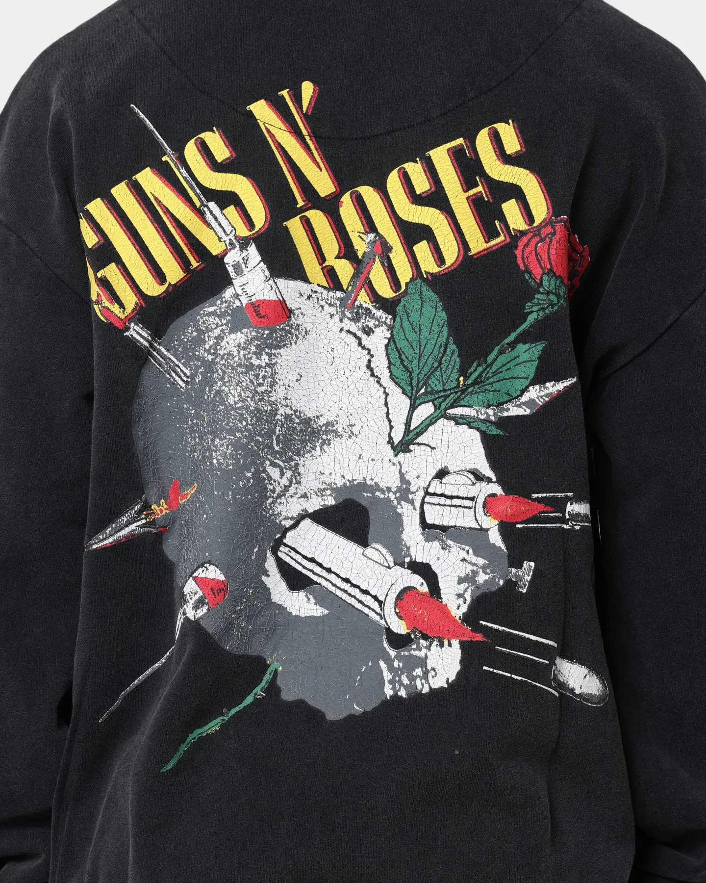 Guns N Roses Needles and Skulls Hoodie Black