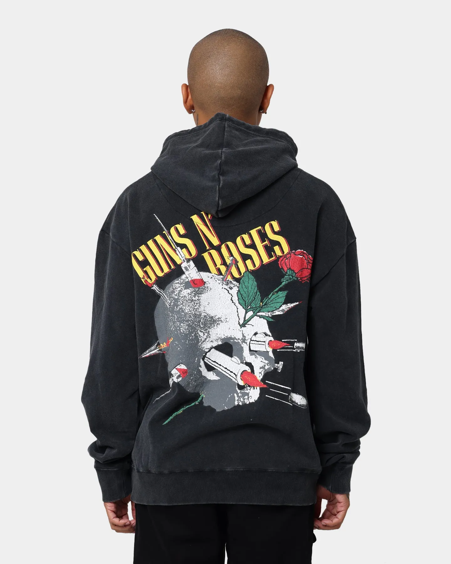 Guns N Roses Needles and Skulls Hoodie Black