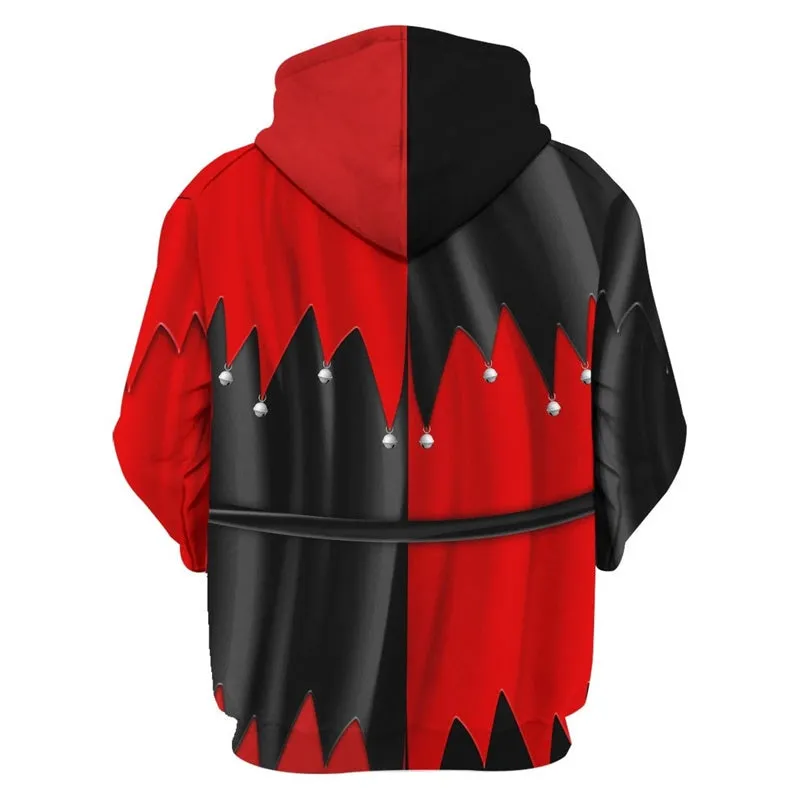 Halloween Hoodies Costumes Zip Up Hooded Sweatshirt Coat Jacket