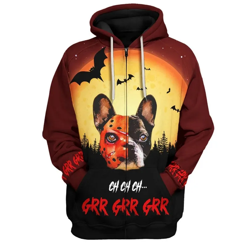 Halloween Hoodies Costumes Zip Up Hooded Sweatshirt Coat Jacket