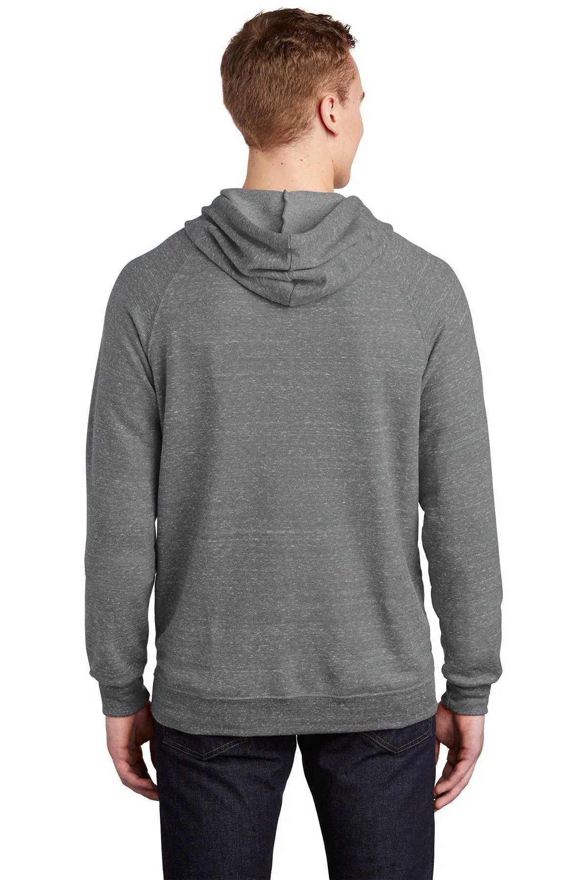 Jerzees Snow Heather French Terry Raglan Hoodie 90M Charcoal