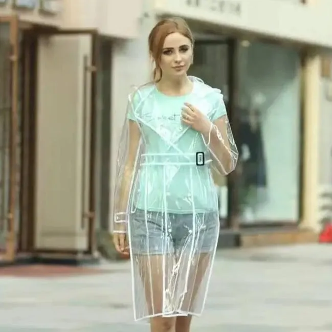 Keith Transparent Trench Rain Coats