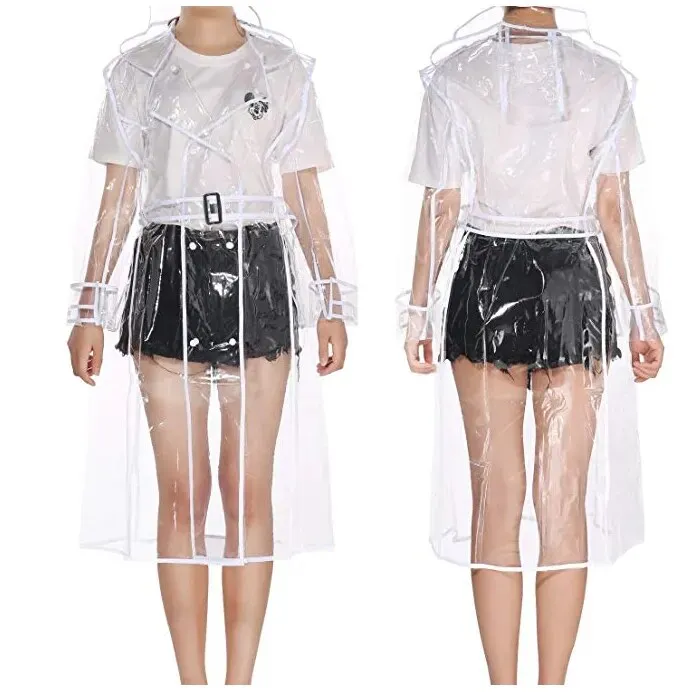 Keith Transparent Trench Rain Coats