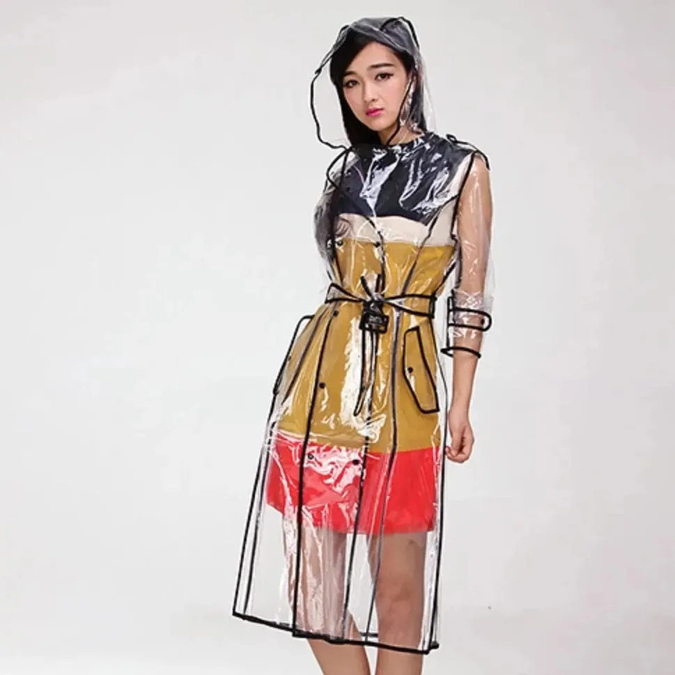 Keith Transparent Trench Rain Coats