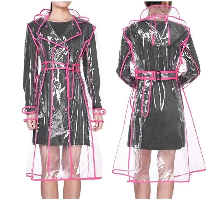 Keith Transparent Trench Rain Coats