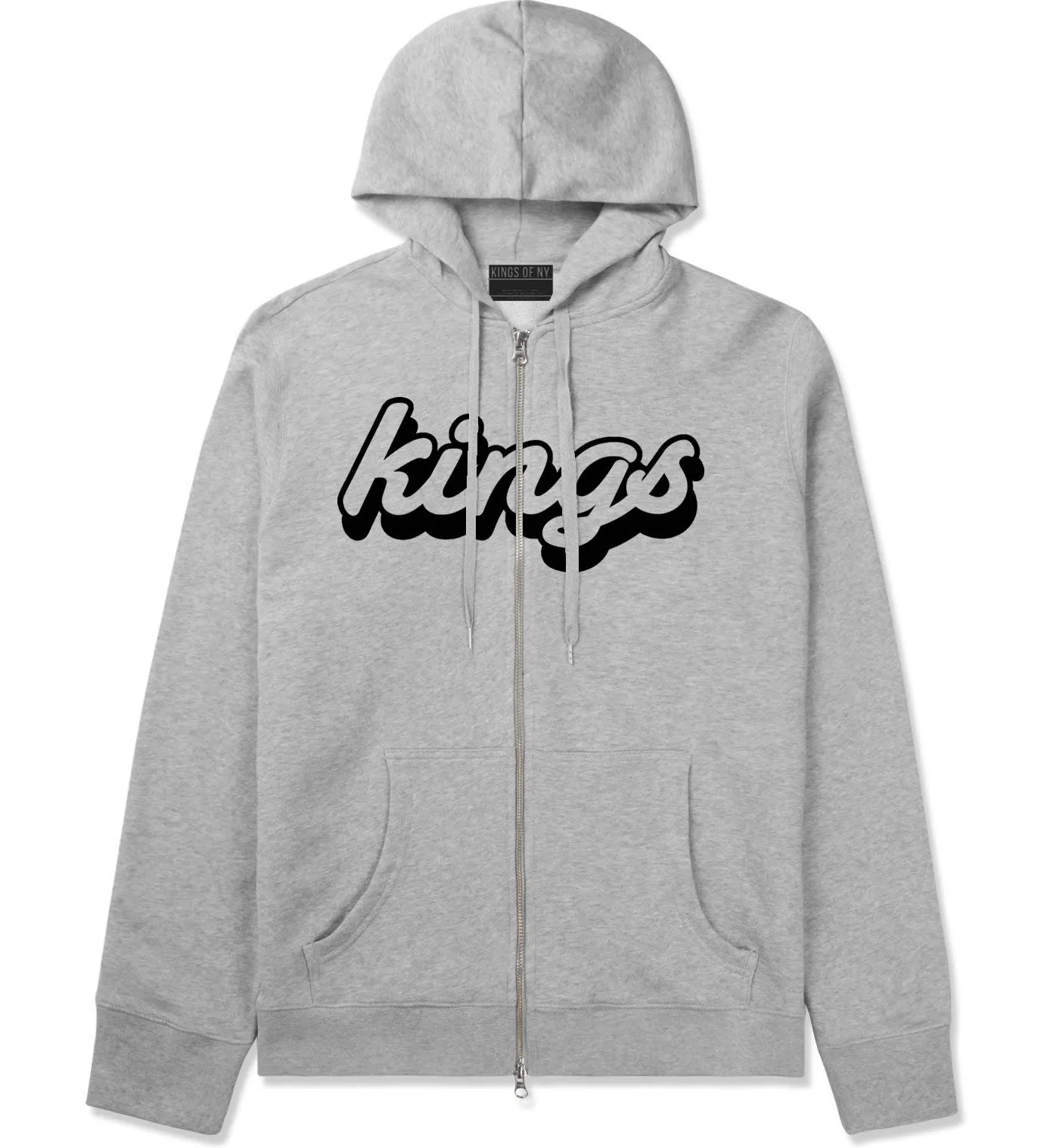 Kings Blue Gradient Logo Zip Up Hoodie