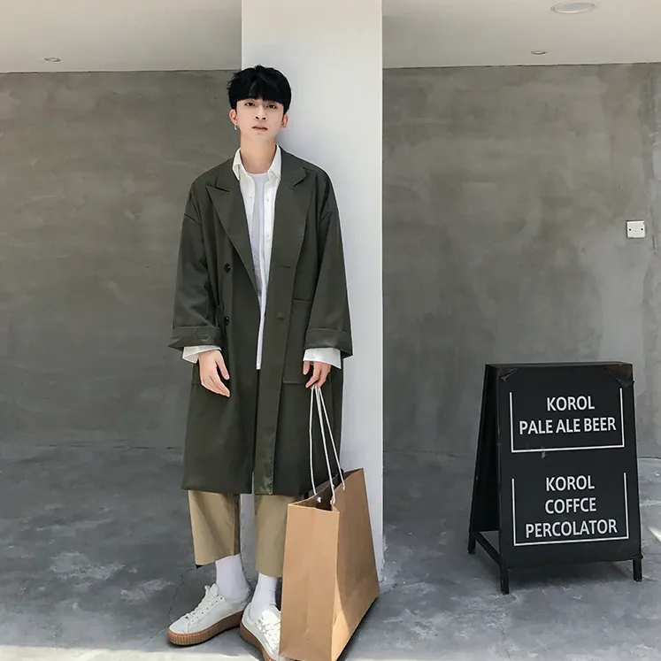 [Korean Style] Campus Casual Trench Jackets