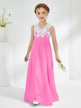 Lace Top Junior Bridesmaid Dresses Azalea