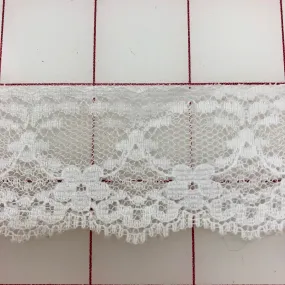 Lace Trim - 1.5-inches wide White Lace Close-Out