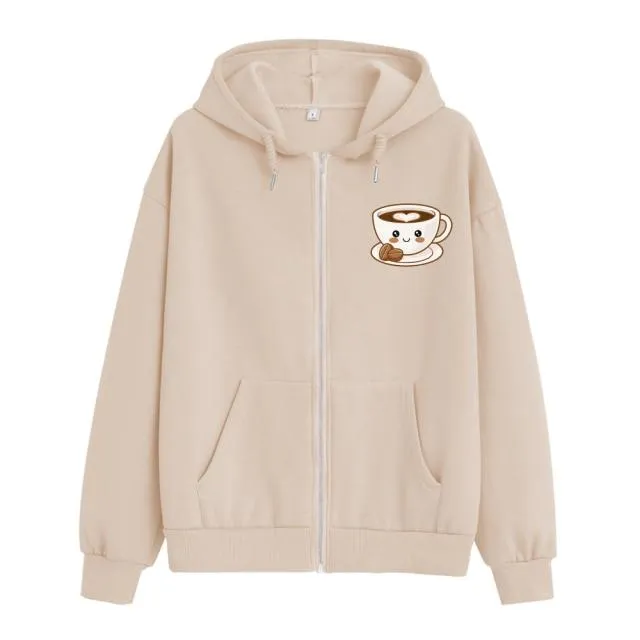 Love of Espresso Soft Zip-Up Hoodie