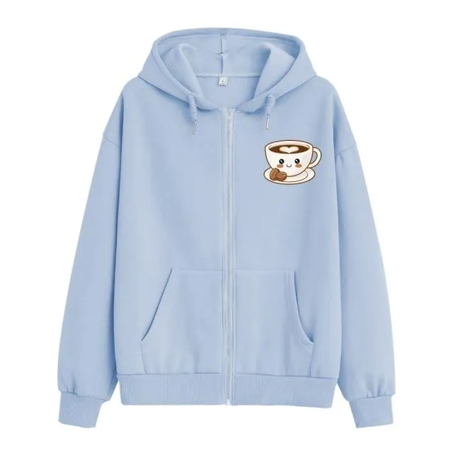 Love of Espresso Soft Zip-Up Hoodie