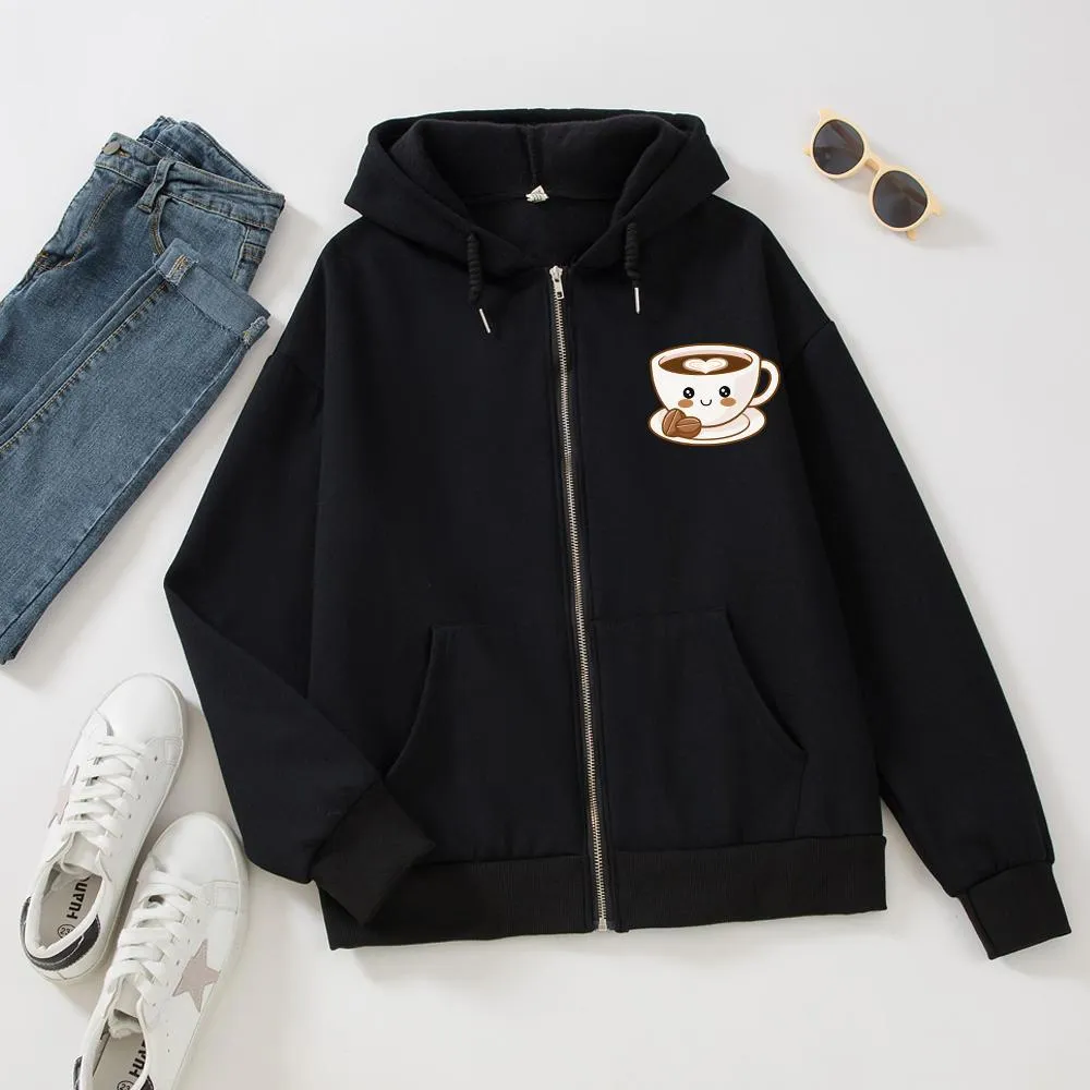 Love of Espresso Soft Zip-Up Hoodie