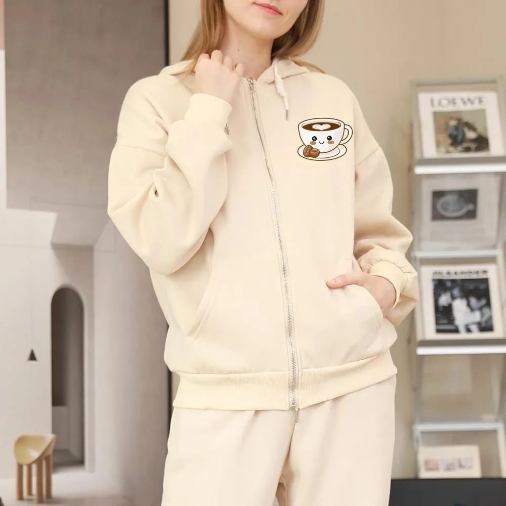 Love of Espresso Soft Zip-Up Hoodie