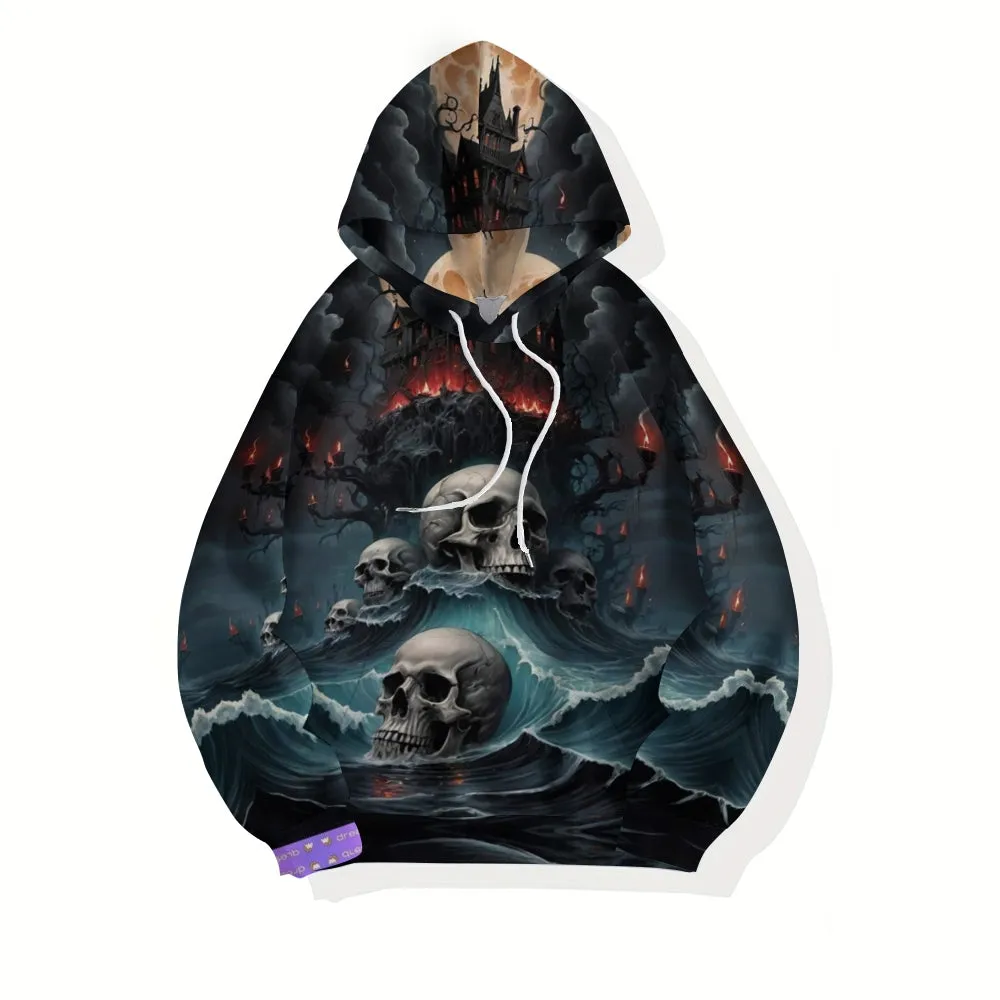 Mens Halloween Horror Skull 3D Print Hoodies