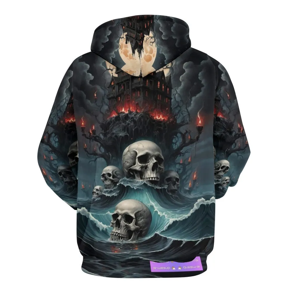 Mens Halloween Horror Skull 3D Print Hoodies