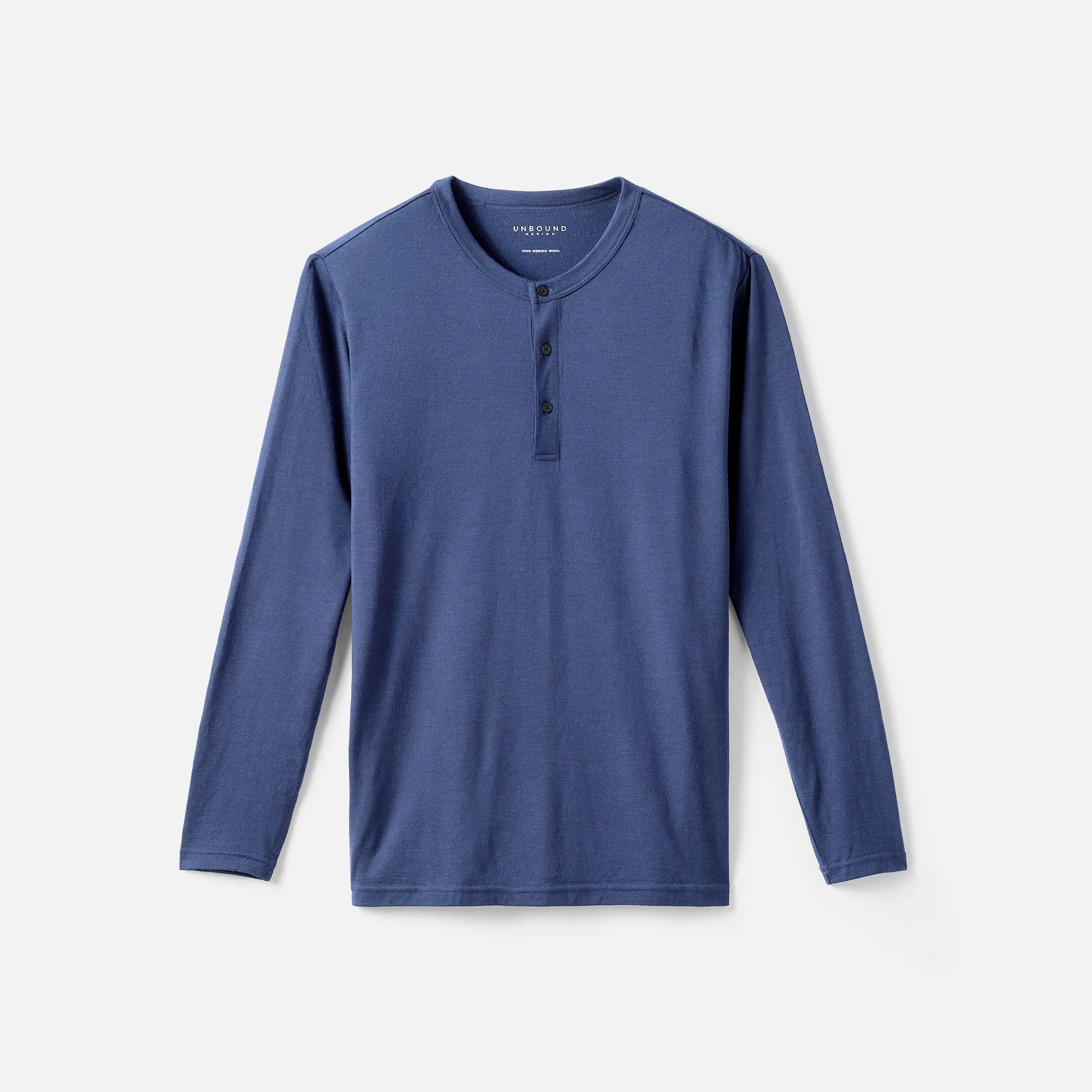 Men's Long Sleeve Merino Henley