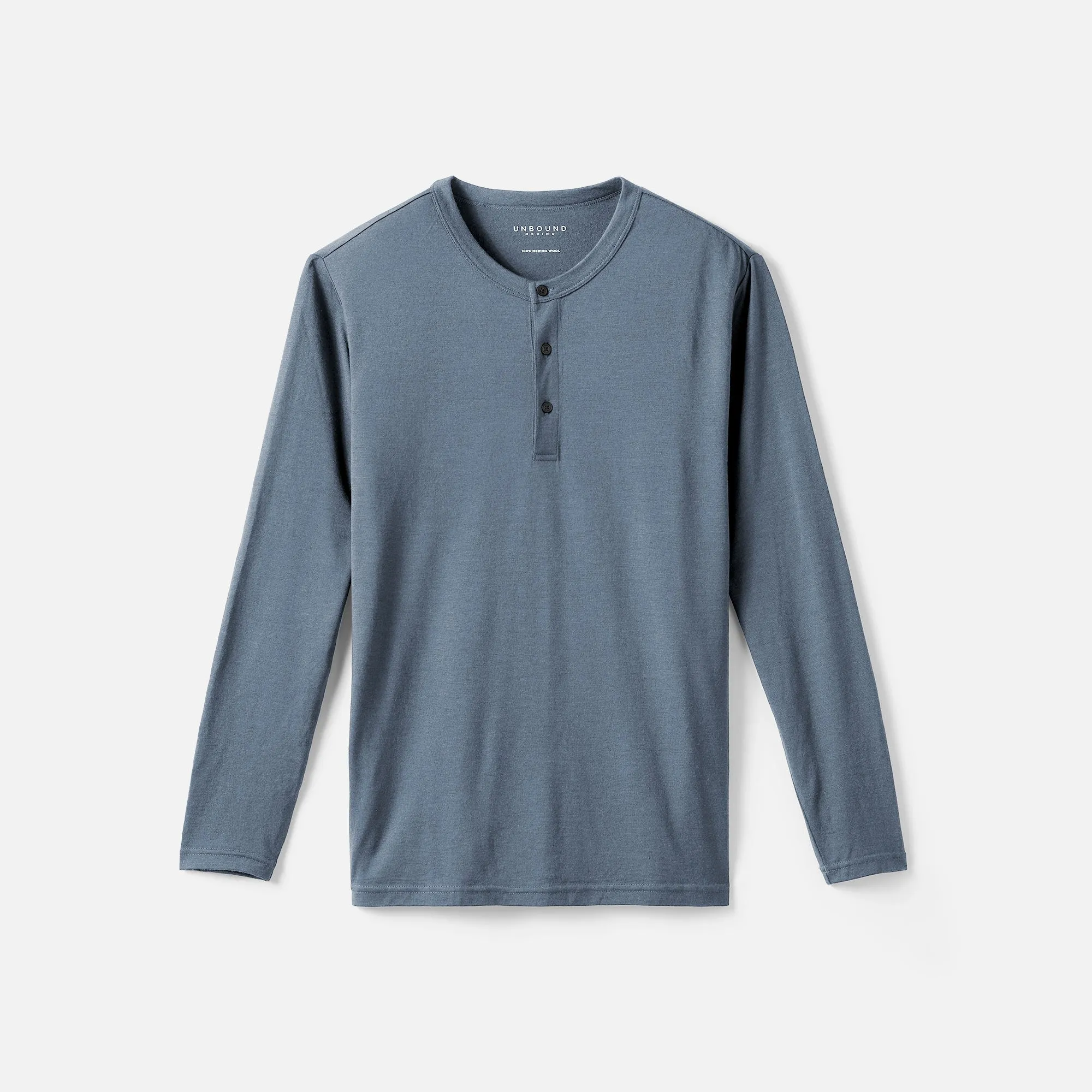 Men's Long Sleeve Merino Henley