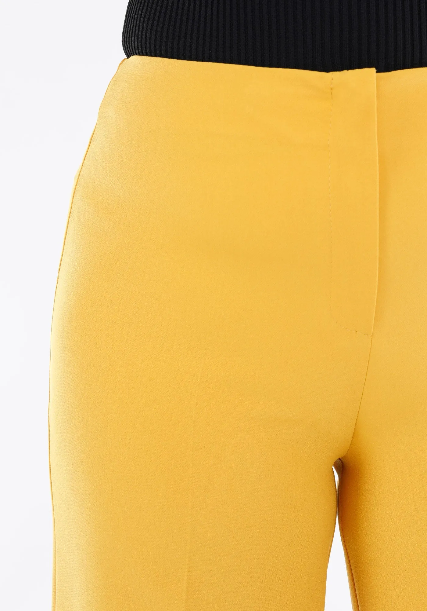 Mustard Wide Leg Pants - Regular & Plus Size Flare Trousers