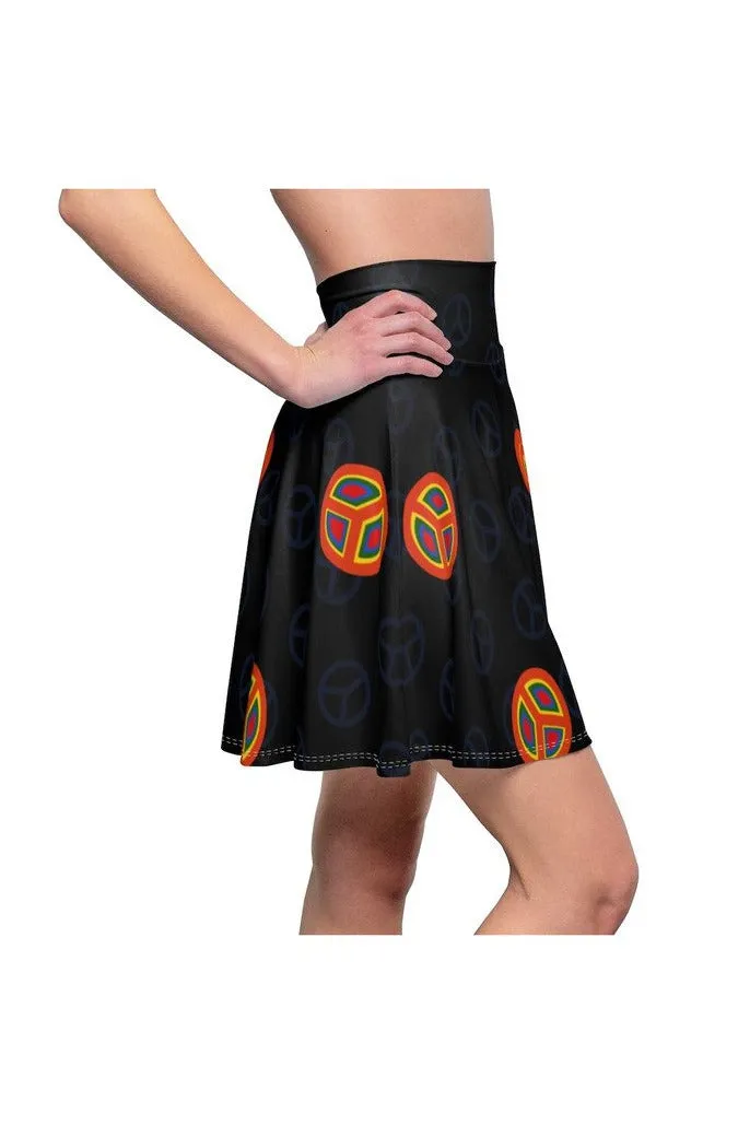 Peace of Mind Women's Skater Skirt