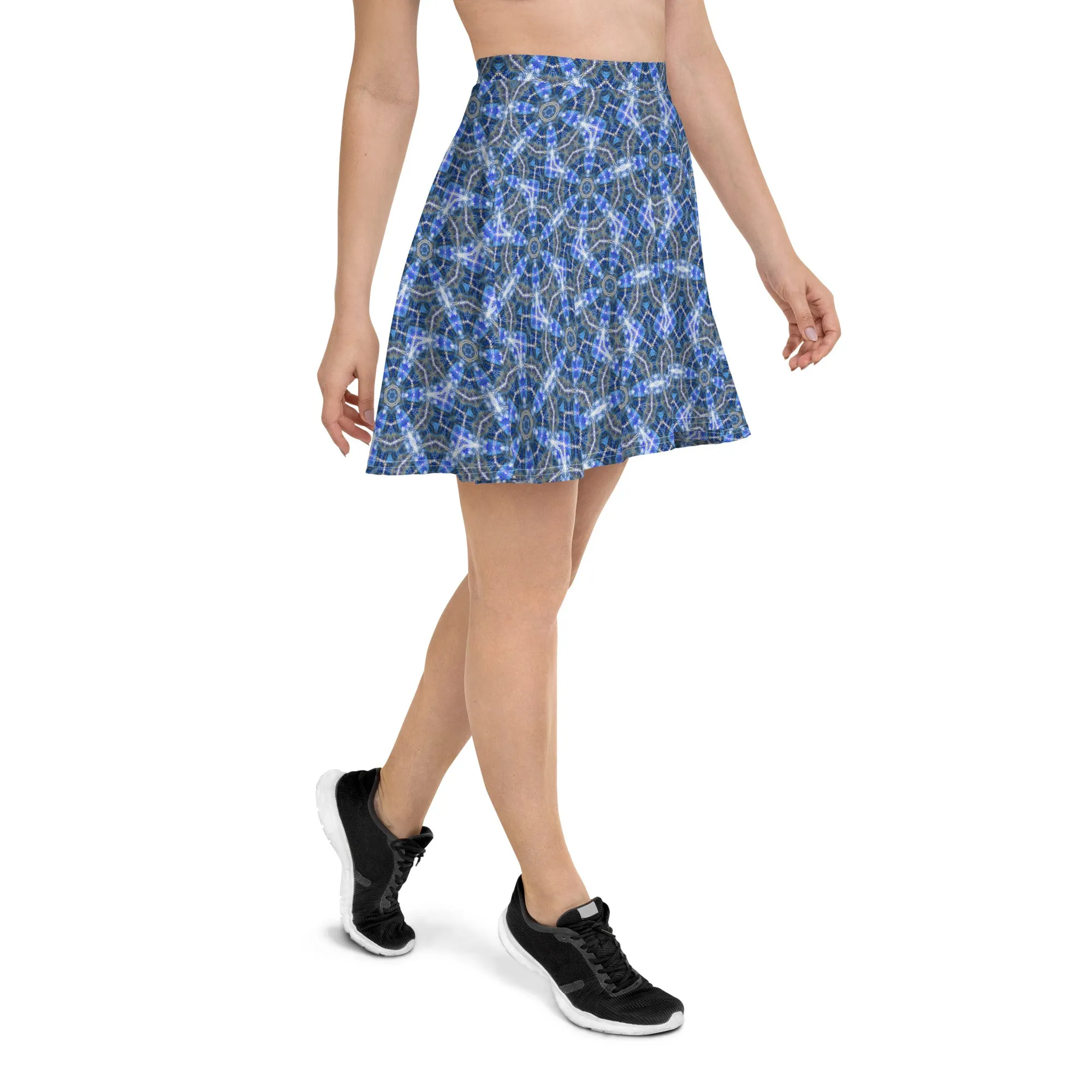 "Whirling Petals" Collection - Designer Skater Skirt