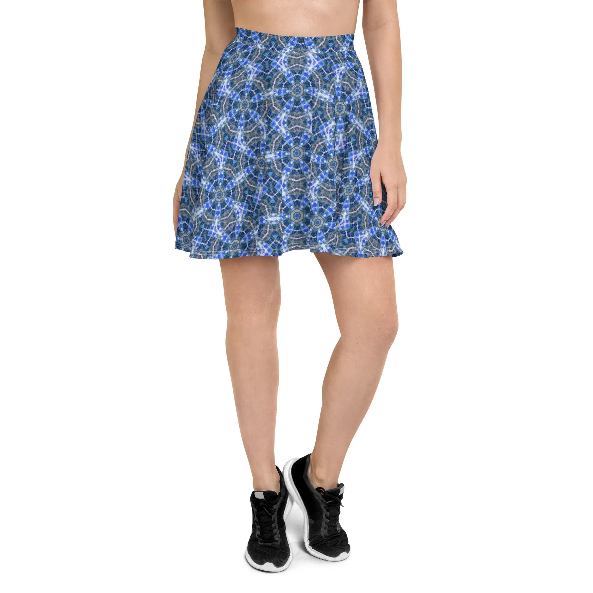 "Whirling Petals" Collection - Designer Skater Skirt