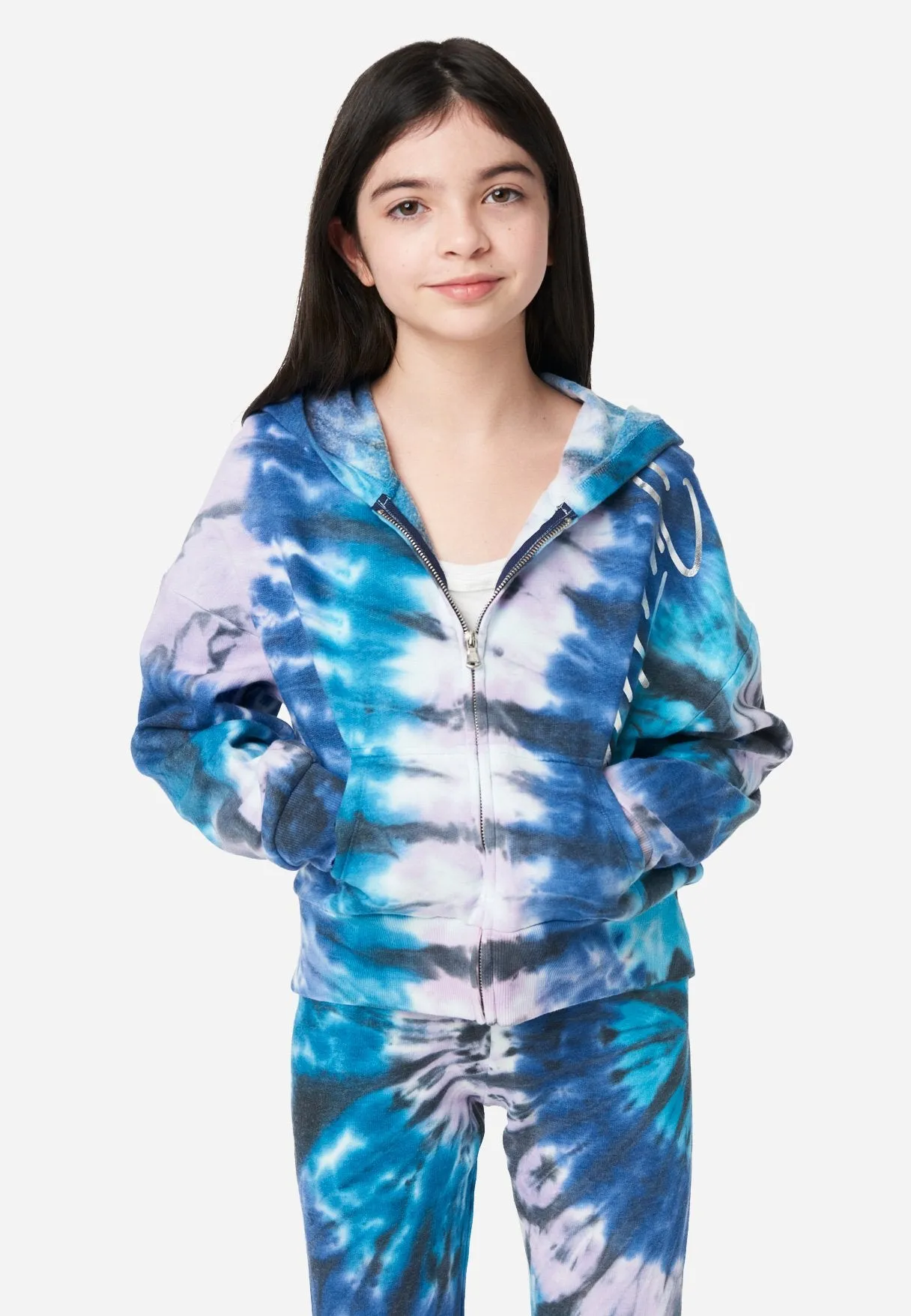 Tie-Dye Zip-Up Hoodie