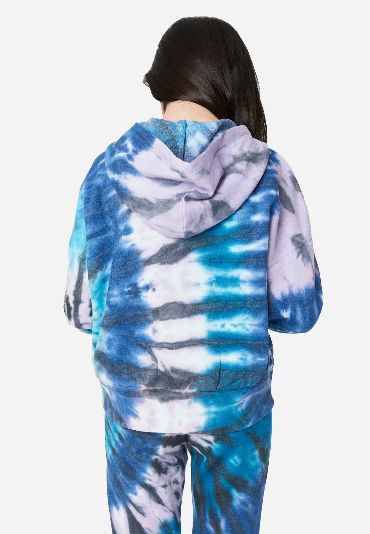 Tie-Dye Zip-Up Hoodie