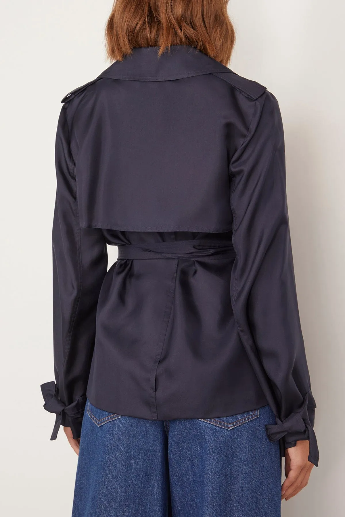 Trench It Up Jacket in Blue Night