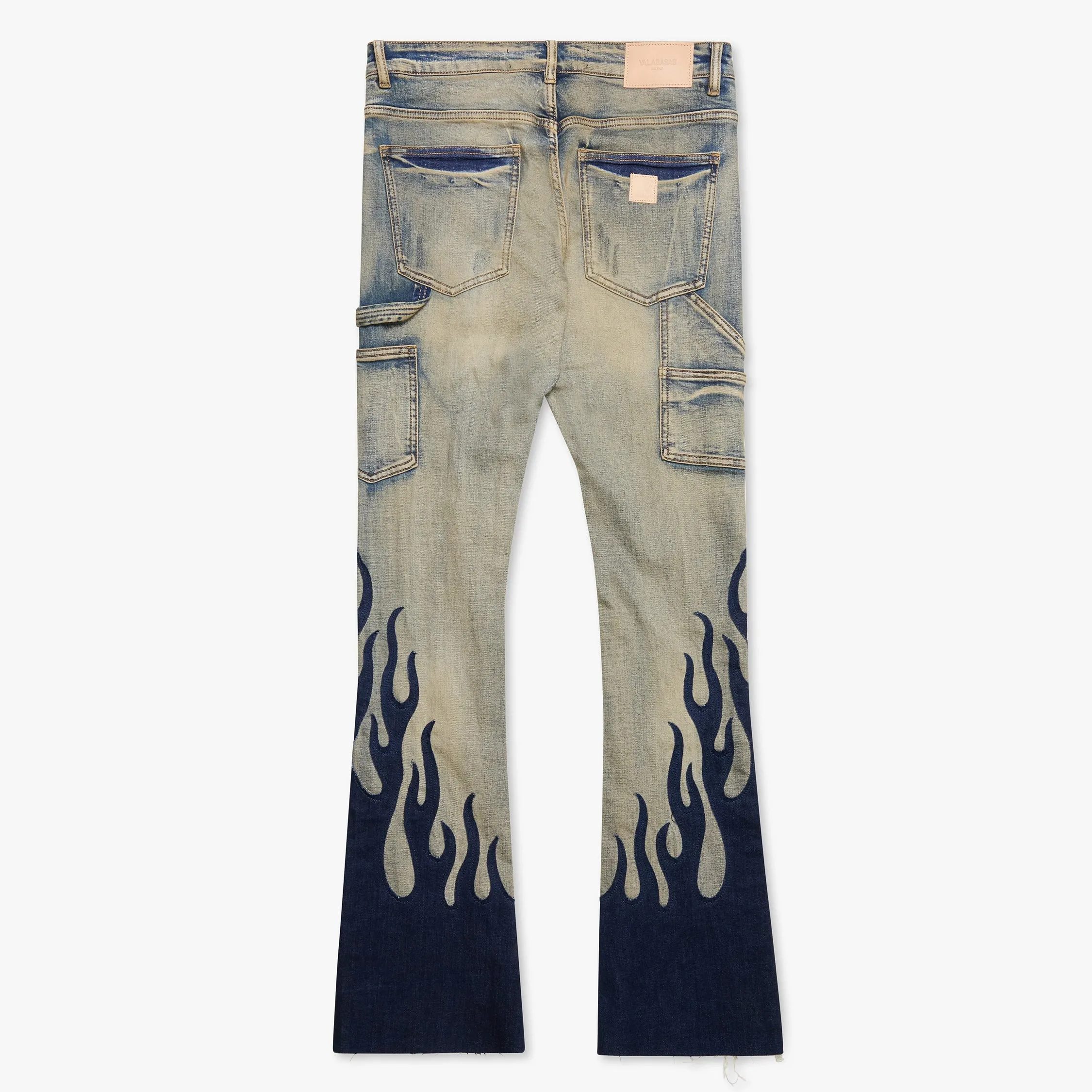 Valabasas "Flame" Stacked Flare Jean