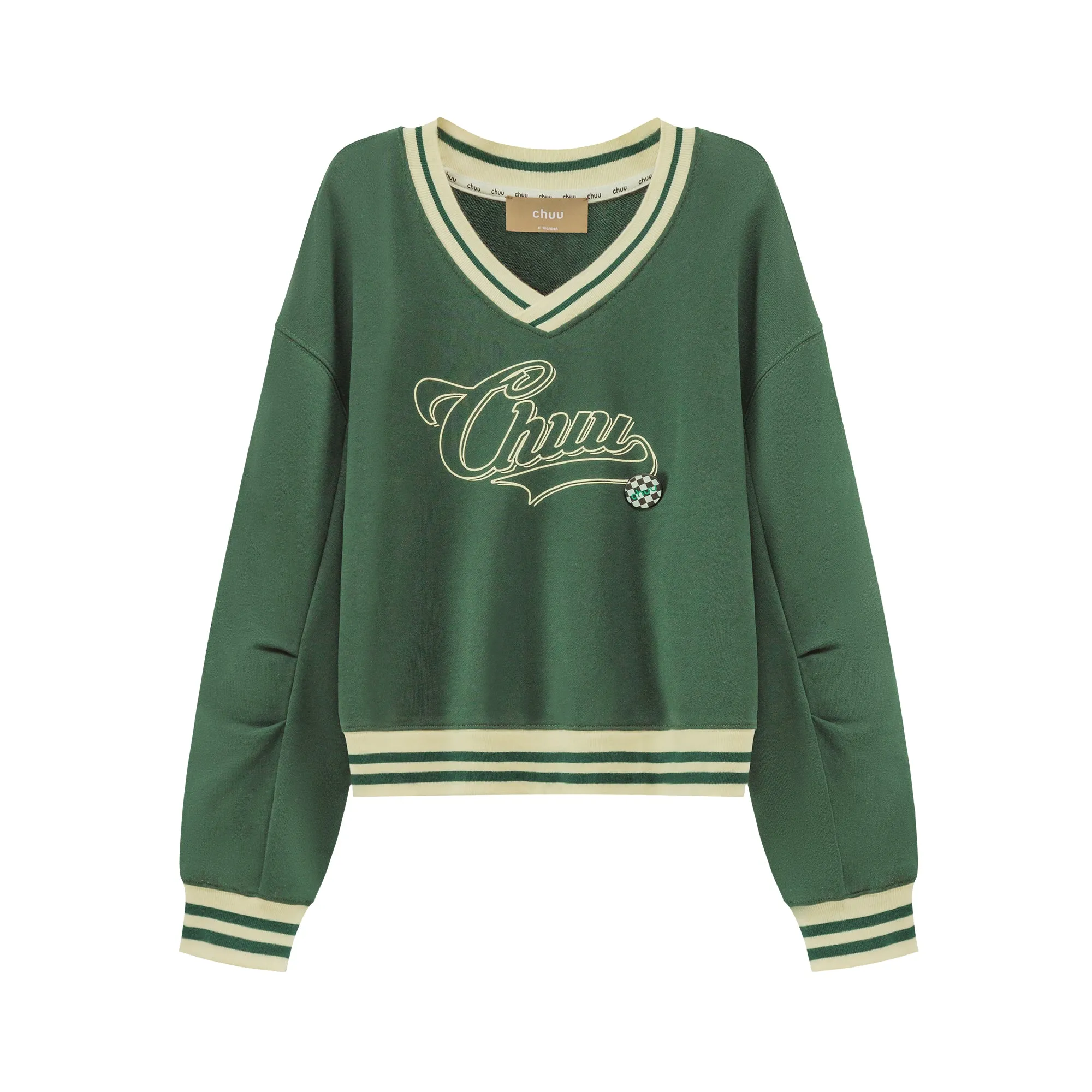 Vintage Logo V-Neck Sweatshirt