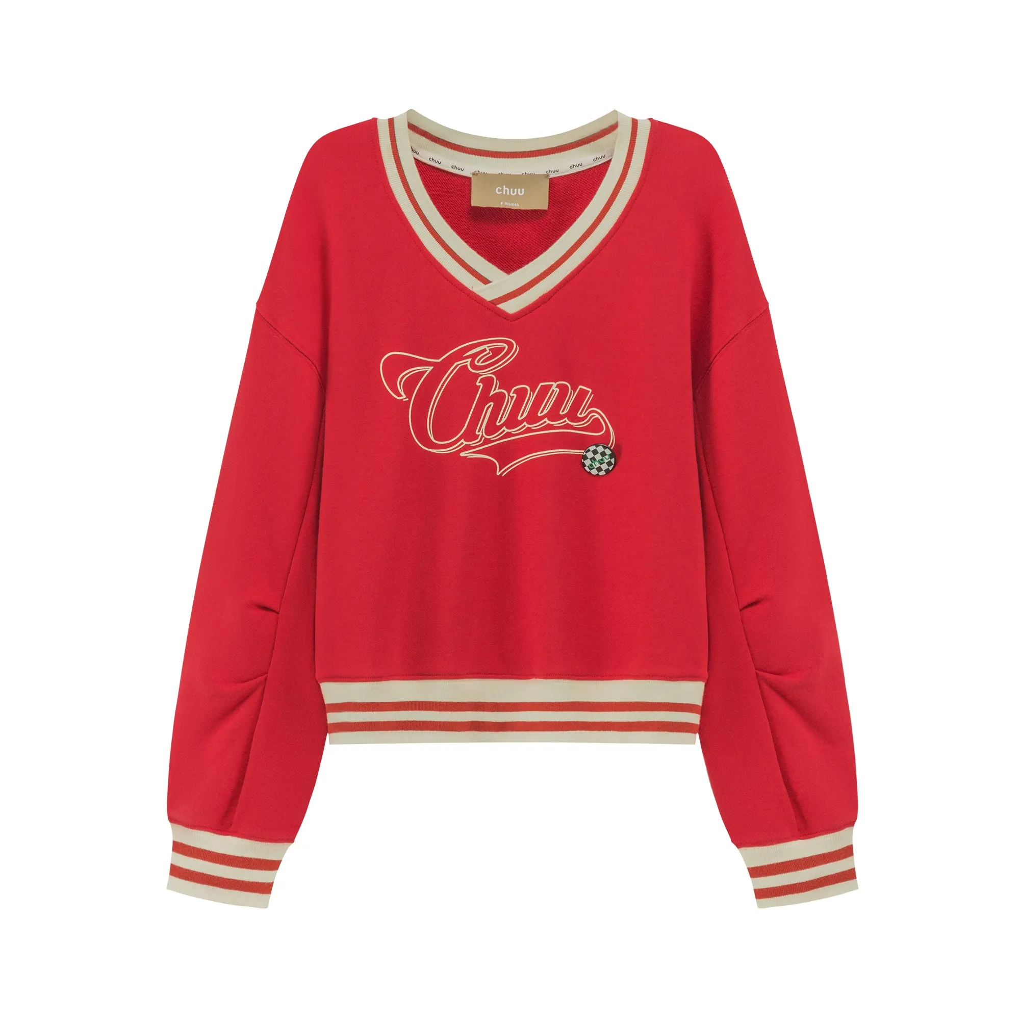 Vintage Logo V-Neck Sweatshirt