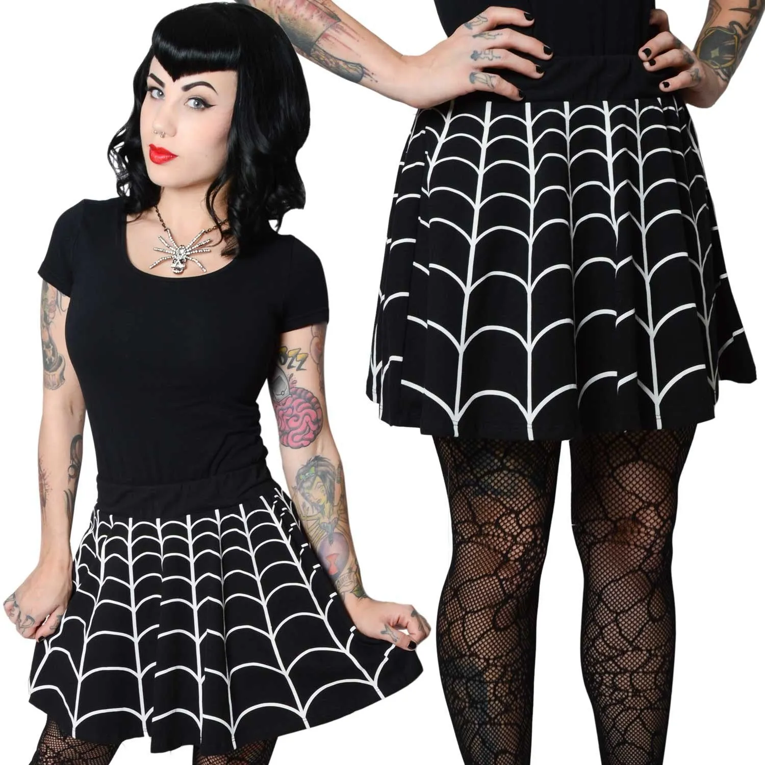 Web Skater Skirt