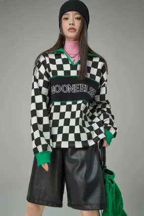 What You Asked For Checkered Sweatshirt